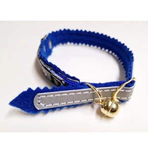 Kissan kaulapanta sininen/heijastava kuva